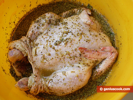 Рецепт цыплёнок гриль с карри, орегано и чесноком