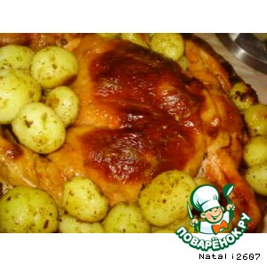 Рецепт фаршированная курочка «Райская пташка» с картофельным гарниром