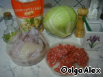 Рецепт капустно-мясной кальмар