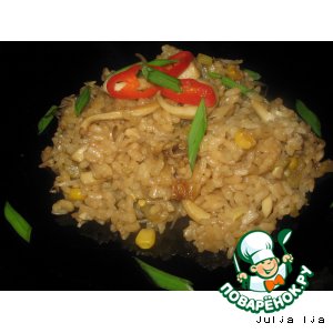 Рецепт рис с кальмарами 'Морской аромат'