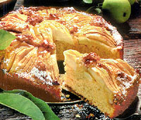 Рецепт пирог яблочный с орехами