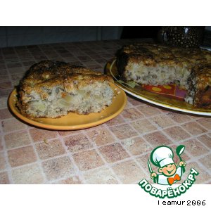 Рецепт яблочный пирог с грецкими орехами