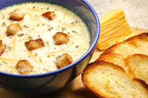 Рецепт - Ароматный cырный суп с картофелем