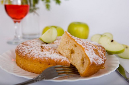 Рецепт - Пирог с яблоками и бананами на 14 февраля