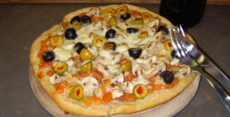 Рецепт пиццы с оливками