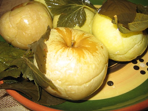 Яблоки моченые - рецепт приготовления 