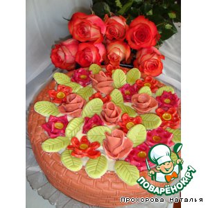 Рецепт торт 'Корзина с цветами' или 'Вишня в шоколаде'