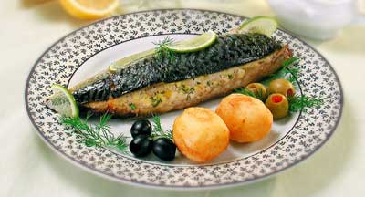 Рецепт ы Блюда из рыбы и морепродуктов : Филе скумбрии, запеченное в фольге