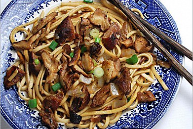 Рецепт спагетти с грибами