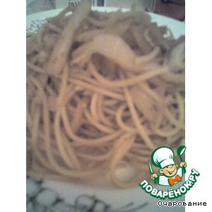 Рецепт спагетти с капустой