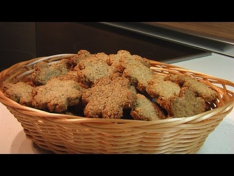 Печенье овсяное с грецким орехом видео рецепт