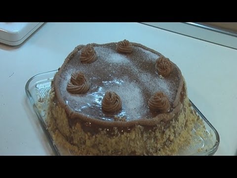 Торт бисквитный сухой( с шоколадным кремом) часть 1-я