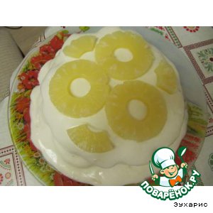 Рецепт торт сметанник с ананасами