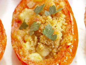 Рецепт помидоров с сыром, зеленью и чесноком