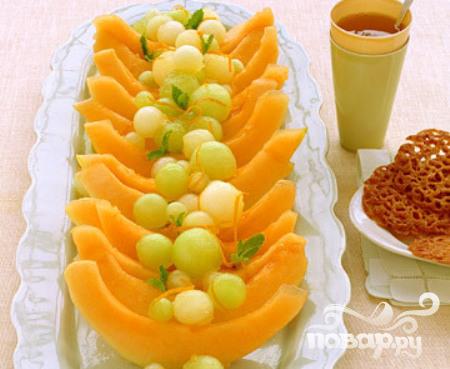 Рецепт дыня с апельсиновым соусом