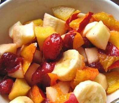 Рецепт салат из 4 видов фруктов