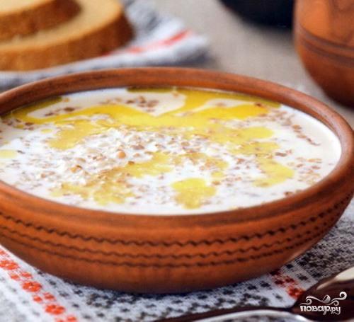 Рецепт молочный суп с гречкой