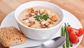 Рецепт суп-пюре с гренками