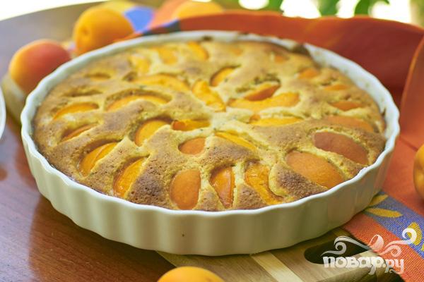 Рецепт абрикосовый пирог с марципаном