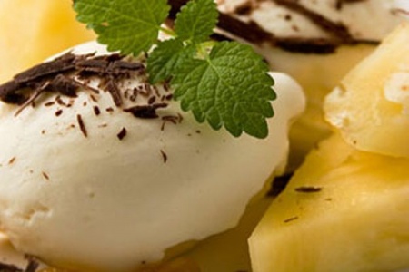 Рецепт десерта с ананасом