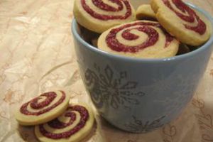 Рецепт - Малиновое печенье на 14 февраля