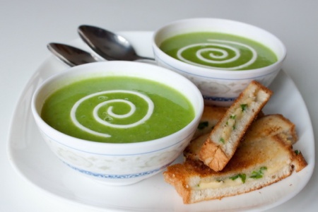 Рецепт супа-пюре из зеленого горошка