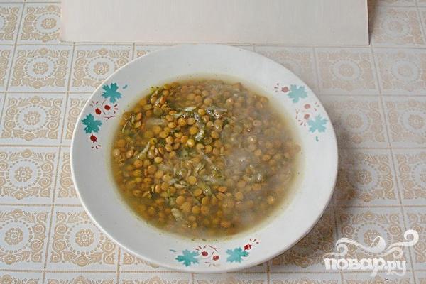 Рецепт чечевичная похлебка с сельдереем и шпинатом