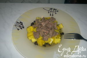 Рецепт похлебка из черной фасоли с корнем сельдерея и ананасом, говядина в насыщенном бульоне