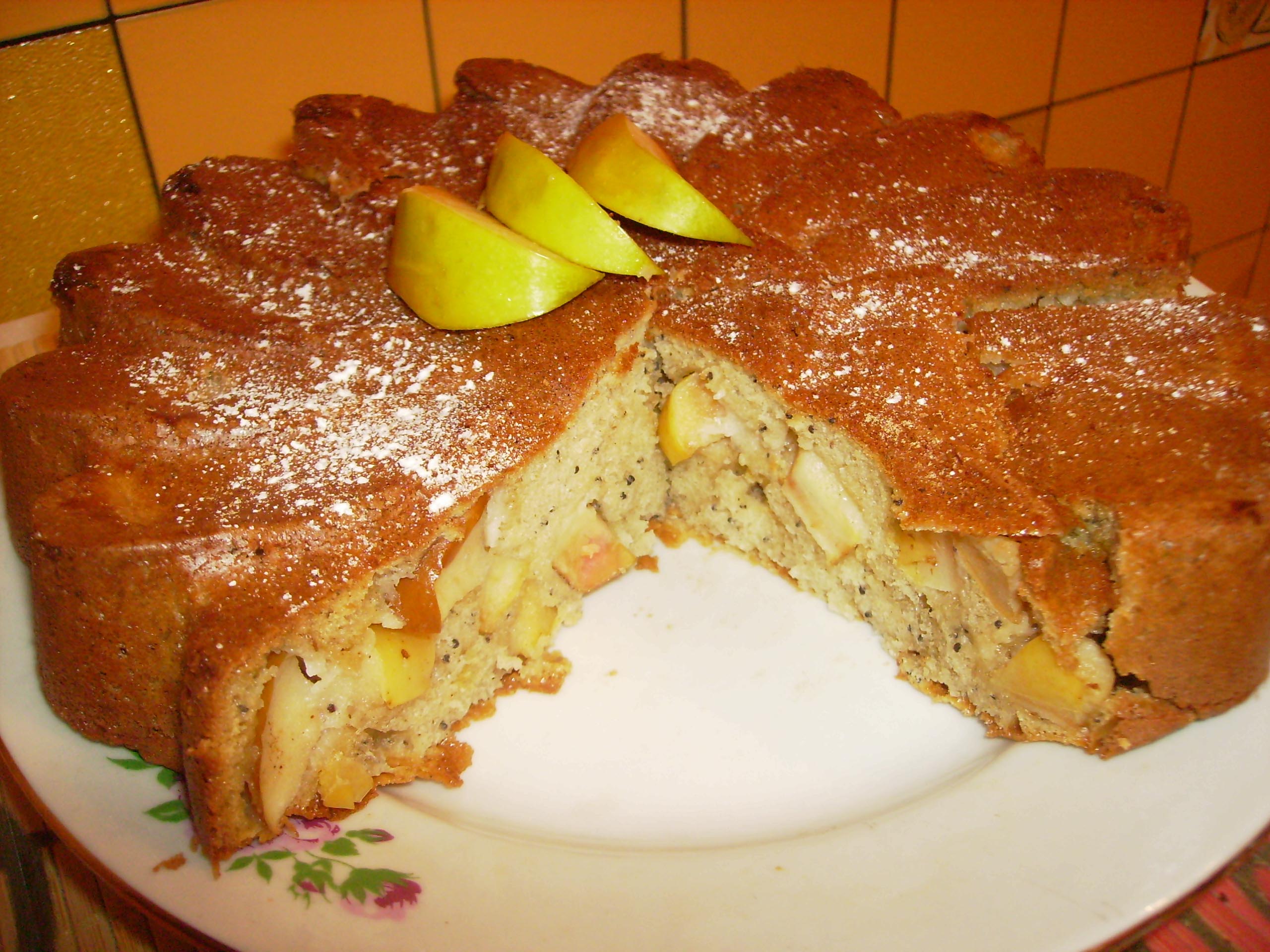 Пирог с яблоками - рецепт приготовления 