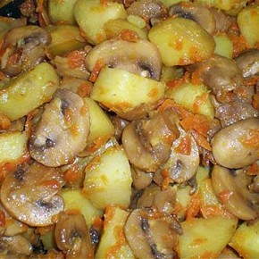 Рецепты из картофеля и грибов