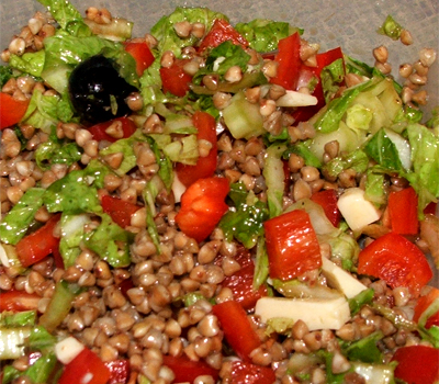 Салат с гречкой - рецепт на зиму