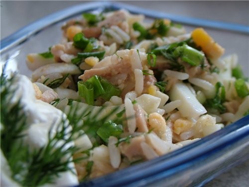 Салат с рисом на зиму - рецепты приготовления