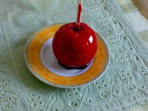 Яблоки в глазури - рецепт приготовления 