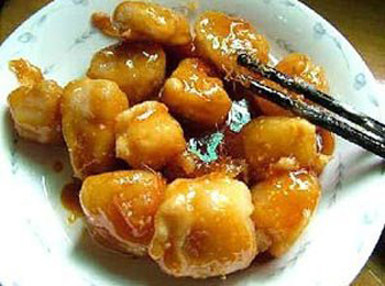 Яблоки в карамели по китайски - рецепт пригоовления 
