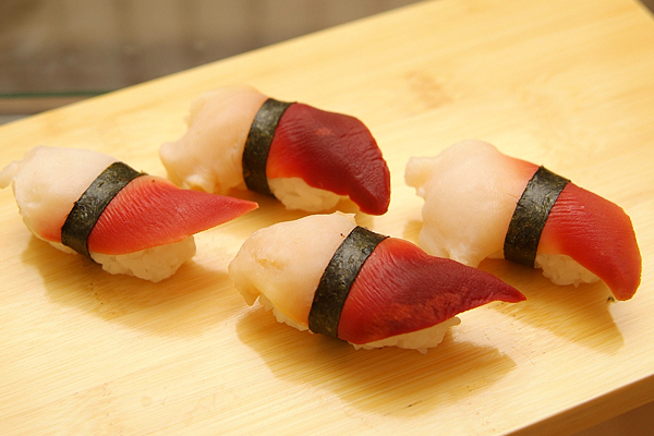 Рецепт нигири-суши с хоккигаем
