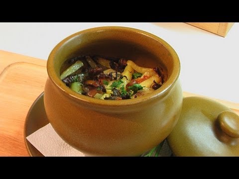 Овощное рагу с индейкой в горшочке видео рецепт