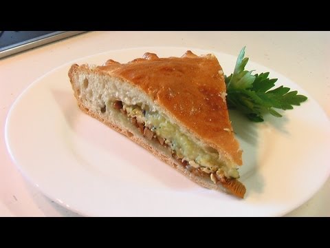 Пирог с лисичками и картошкой видео рецепт