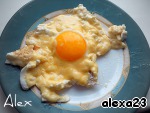Рецепт яичница под сметаной