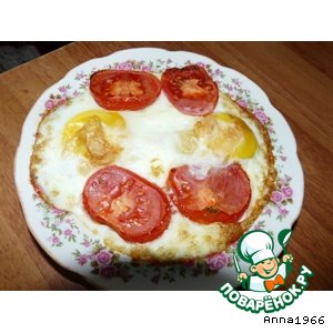 Рецепт яичница с помидорами